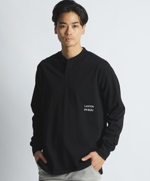 CABaN スビンコットン フラワーサークルプリントTシャツ（Tシャツ
