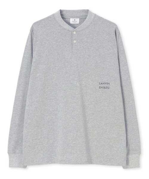 LANVIN en Bleu(ランバンオンブルー)の「シルキータッチ ヘンリーネック ロンT(Tシャツ/カットソー・メンズ・ブルーグレー/ネイビー/グレー/ブラック/ホワイト・46/48/50/52)」の18枚目の写真