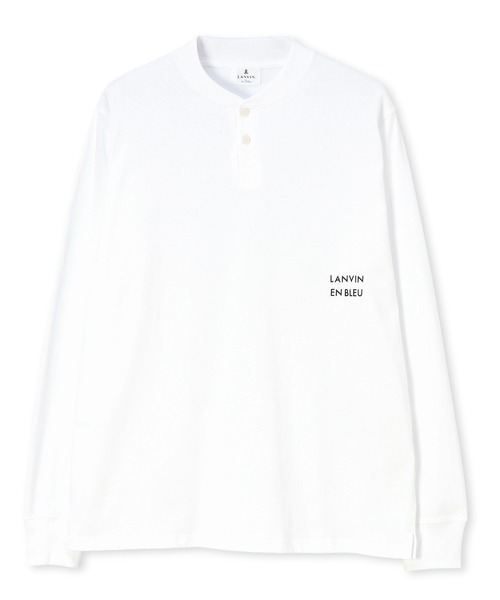 LANVIN en Bleu(ランバンオンブルー)の「シルキータッチ ヘンリーネック ロンT(Tシャツ/カットソー・メンズ・ブルーグレー/ネイビー/グレー/ブラック/ホワイト・46/48/50/52)」の19枚目の写真
