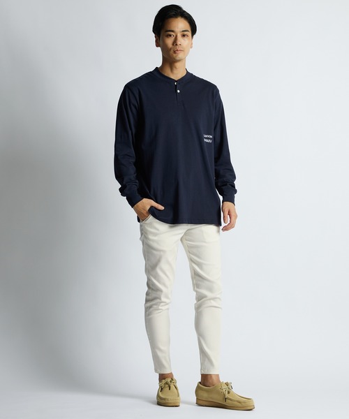LANVIN en Bleu(ランバンオンブルー)の「シルキータッチ ヘンリーネック ロンT(Tシャツ/カットソー・メンズ・ブルーグレー/ネイビー/グレー/ブラック/ホワイト・46/48/50/52)」の12枚目の写真