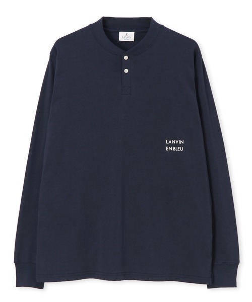 LANVIN en Bleu(ランバンオンブルー)の「シルキータッチ ヘンリーネック ロンT(Tシャツ/カットソー・メンズ・ブルーグレー/ネイビー/グレー/ブラック/ホワイト・46/48/50/52)」の21枚目の写真