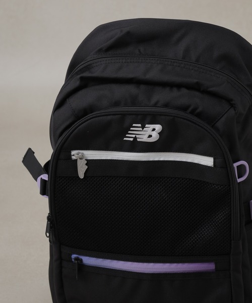 FUNALIVE(ファンアライブ)の「new balance デイリュック グラデーションファスナーモデル(バックパック/リュック・メンズ・パープル/ブラック×ホワイト・フリー)」の3枚目の写真