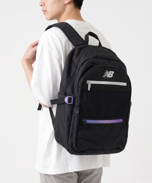 FUNALIVE(ファンアライブ)の「new balance デイリュック グラデーションファスナーモデル(バックパック/リュック・メンズ・パープル/ブラック×ホワイト・フリー)」の15枚目の写真