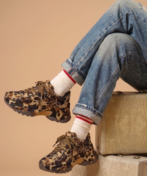 ASH(アッシュ)の「アッシュ【ADDICT BIS】チャンキースニーカー レオパード 厚底 6cmヒール(スニーカー・レディース・レオパード・37/36/38)」の1枚目の写真