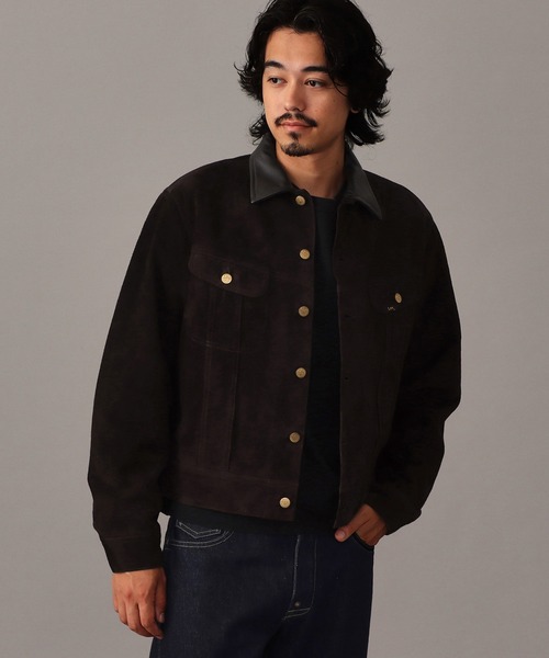 Lee(リー)の「Lee/STORM RIDER LEATHER【羊レザー】(その他アウター・メンズ・ブラウン・38/44/42/40)」の1枚目の写真