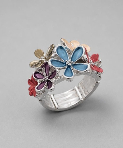 Burner(バーナー)の「【Sonu jewelry(ソヌジュエリー)】カラーフラワー ストレッチリング son-ring-34-9(リング・レディース・ブルー系その他/イエロー/レッド/ブラック/ブルー系その他4/ブルー系その他5/ブルー系その他3/ブルー系その他2/ブルー/パープル/ホワイト・FREE)」の5枚目の写真