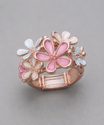 【Sonu jewelry（ソヌジュエリー）】カラーフラワー ストレッチリング son-ring-34-9