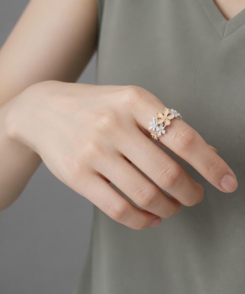 Burner(バーナー)の「【Sonu jewelry(ソヌジュエリー)】カラーフラワー ストレッチリング son-ring-34-9(リング・レディース・ブルー系その他/イエロー/レッド/ブラック/ブルー系その他4/ブルー系その他5/ブルー系その他3/ブルー系その他2/ブルー/パープル/ホワイト・FREE)」の10枚目の写真