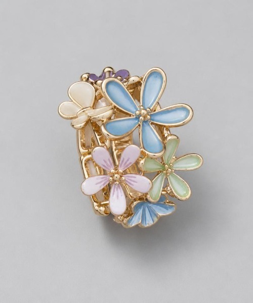 Burner(バーナー)の「【Sonu jewelry(ソヌジュエリー)】カラーフラワー ストレッチリング son-ring-34-9(リング・レディース・ブルー系その他/イエロー/レッド/ブラック/ブルー系その他4/ブルー系その他5/ブルー系その他3/ブルー系その他2/ブルー/パープル/ホワイト・FREE)」の6枚目の写真