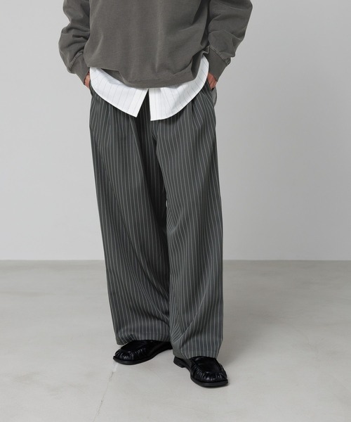 BAYFLOW（ベイフロー）の「[WEB限定カラー＆サイズ有り]イージースラックスパンツ（スラックス・レディース・ネイビー系/グレー系/ブラック・SMALL/MEDIUM/LARGE）」の3枚目の写真