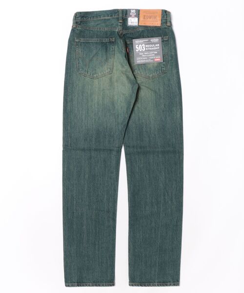 EDWIN(エドウィン)の「503 レギュラーストレートデニムパンツ TRUE STANDARD REGULAR STRAIGHT 綿100%(デニムパンツ・メンズ・ブルー系その他/インディゴブルー/ブルー/ダークインディゴブルー・29/28/30/36/32/31/34/33)」の5枚目の写真