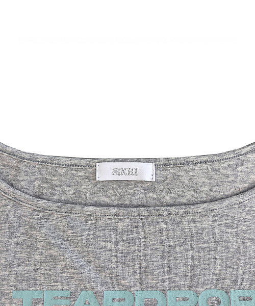 runningHIGH（ランニングハイ）の「レタリング スリム L/S Tシャツ [メランジグレー]（Tシャツ/カットソー・レディース・その他・FREE）」の2枚目の写真