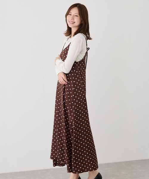 Jayro（ジャイロ）の「リボン付きドットキャミワンピース（ワンピース・レディース・ブラック系その他/ブラウン/ホワイト系その他2・M）」の16枚目の写真