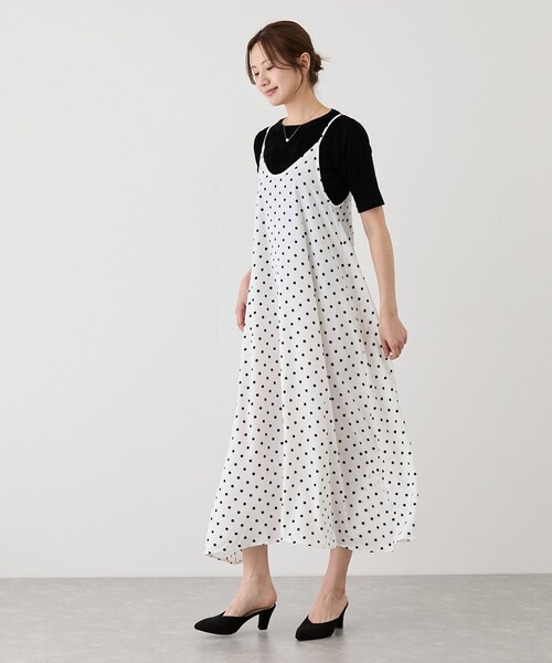 Jayro（ジャイロ）の「リボン付きドットキャミワンピース（ワンピース・レディース・ブラック系その他/ブラウン/ホワイト系その他2・M）」の21枚目の写真