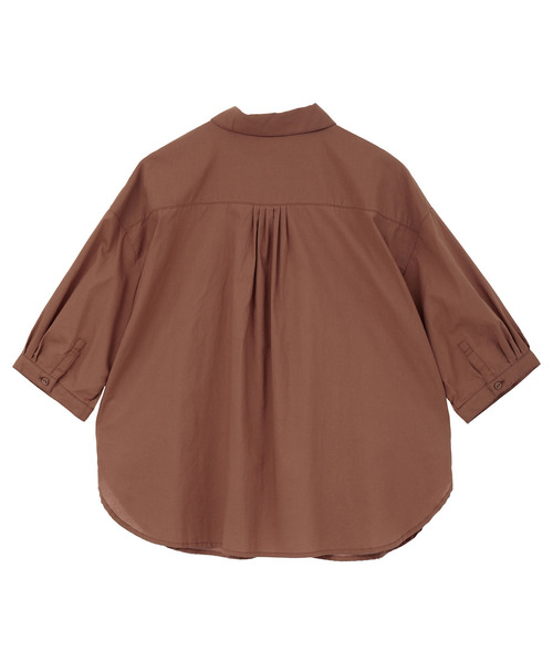 LOGEMENT DE CLAIRE（ロジュモンドクレール）の「レギュラーカラー6分袖シャツ（シャツ/ブラウス・レディース・ブラウン系その他/ライトベージュ/ブルー・FREE）」の22枚目の写真