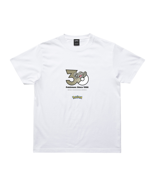 ZOZOSPOT(ゾゾスポット)の「Pokemon 30th Anniversary 1025 T-shirt 「イシツブテ」(Tシャツ/カットソー・レディース・ホワイト・SMALL/MEDIUM/120cm/130cm/140cm/150cm/160cm/LARGE/X-LARGE/XX-LARGE/XXX-LARGE/100cm/110cm)」の1枚目の写真