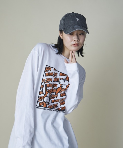 mintdesigns(ミントデザインズ)の「Mint City T-Shirt(Tシャツ/カットソー・レディース・グレー/ホワイト・2/5)」の1枚目の写真