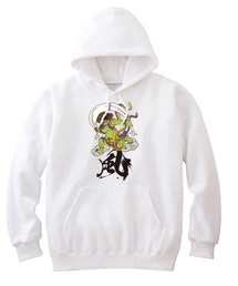 NIPOP(ニポップ) プルパーカー スウェット 裏毛 風神 和 イラスト プリント インバウンド お土産 トップス レディース ユニセックス