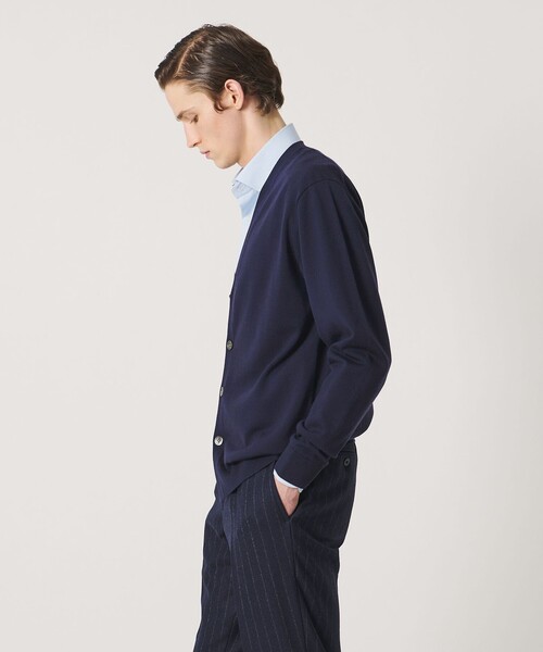 UNITED ARROWS(ユナイテッドアローズ)の「ハイゲージ カーディガン(カーディガン/ボレロ・メンズ・ダークグリーン/ネイビー・L/S/M)」の6枚目の写真
