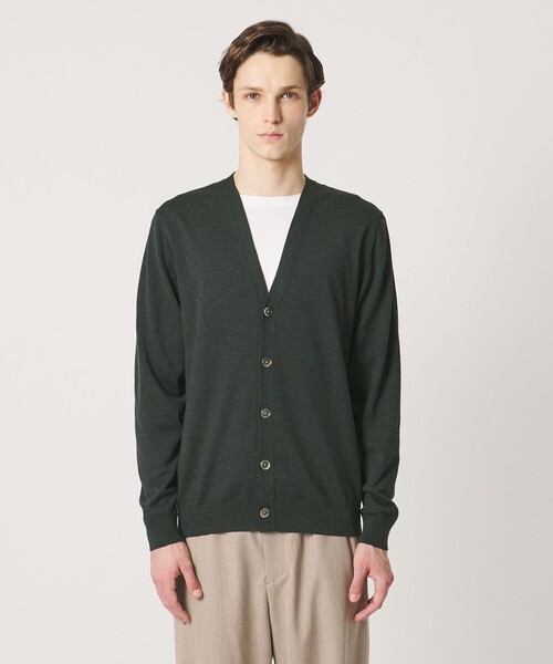 UNITED ARROWS(ユナイテッドアローズ)の「ハイゲージ カーディガン(カーディガン/ボレロ・メンズ・ダークグリーン/ネイビー・L/S/M)」の8枚目の写真