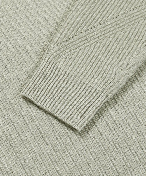 MMLG(エムエムエルジー)の「HEATHER HALF ZIPUP KNIT (GREY)(ニット/セーター・レディース・その他・SMALL/MEDIUM/LARGE/X-LARGE)」の5枚目の写真