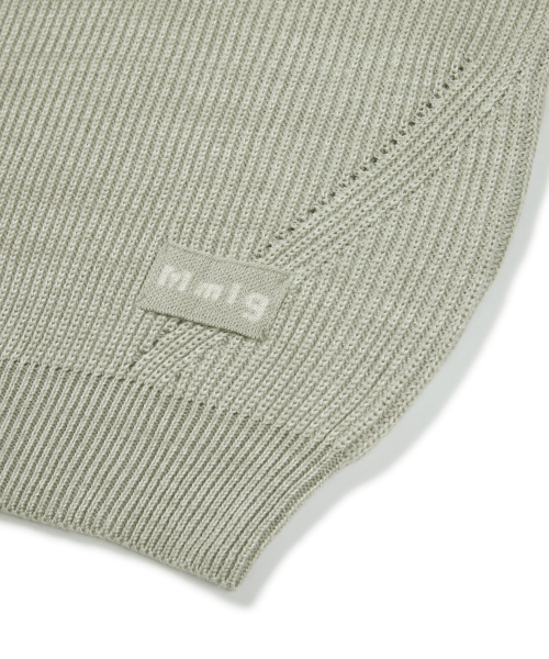 MMLG(エムエムエルジー)の「HEATHER HALF ZIPUP KNIT (GREY)(ニット/セーター・レディース・その他・SMALL/MEDIUM/LARGE/X-LARGE)」の6枚目の写真