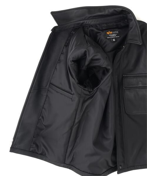 Alpha Industries(アルファインダストリーズ)の「【日本限定】Alpha Industries/アルファ インダストリーズ/LEATHER LIGHT AVIATOR JACKET/レザーライトアビエイタージャケット(ブルゾン・メンズ・ブラック・XL/L/M/S)」の20枚目の写真