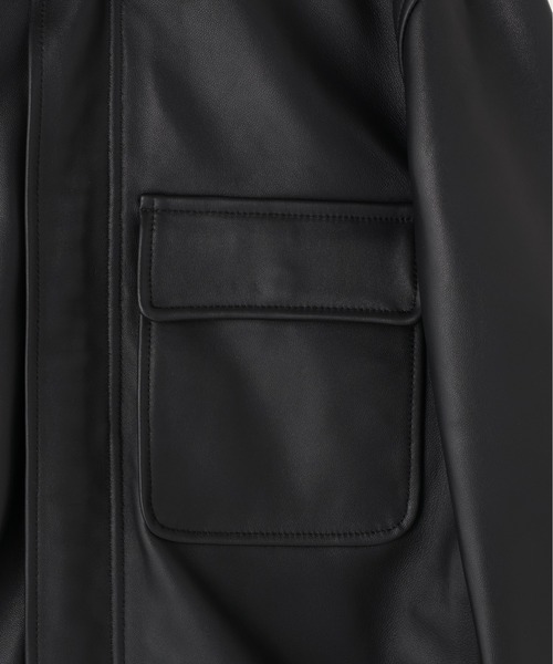 Alpha Industries(アルファインダストリーズ)の「【日本限定】Alpha Industries/アルファ インダストリーズ/LEATHER LIGHT AVIATOR JACKET/レザーライトアビエイタージャケット(ブルゾン・メンズ・ブラック・XL/L/M/S)」の6枚目の写真