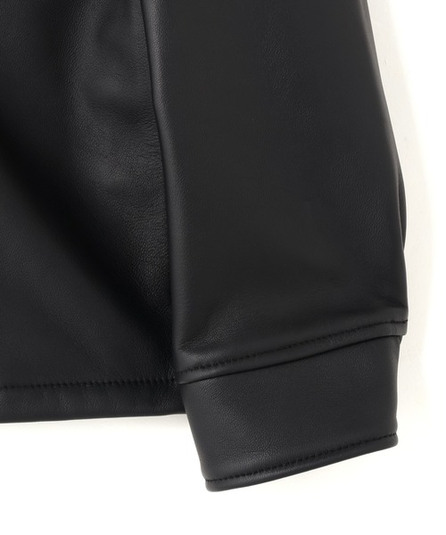 Alpha Industries(アルファインダストリーズ)の「【日本限定】Alpha Industries/アルファ インダストリーズ/LEATHER LIGHT AVIATOR JACKET/レザーライトアビエイタージャケット(ブルゾン・メンズ・ブラック・XL/L/M/S)」の7枚目の写真