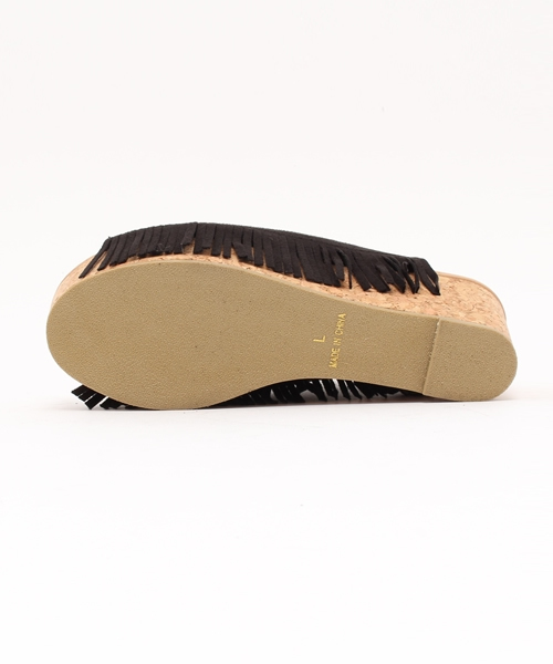 Discoat Parisien(ディスコートパリシアン)の「フリンジサボ(サンダル・レディース・ブラック/ベージュ/ネイビー・SMALL/MEDIUM/LARGE)」の5枚目の写真