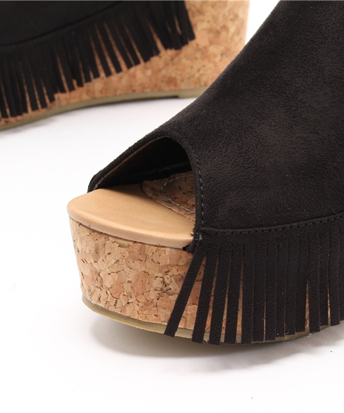 Discoat Parisien(ディスコートパリシアン)の「フリンジサボ(サンダル・レディース・ブラック/ベージュ/ネイビー・SMALL/MEDIUM/LARGE)」の7枚目の写真