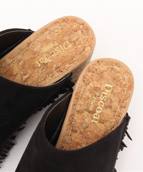 Discoat Parisien(ディスコートパリシアン)の「フリンジサボ(サンダル・レディース・ブラック/ベージュ/ネイビー・SMALL/MEDIUM/LARGE)」の8枚目の写真