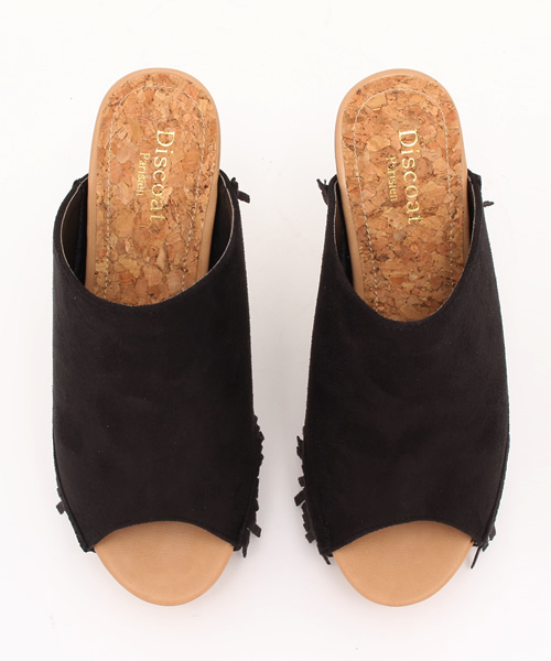 Discoat Parisien(ディスコートパリシアン)の「フリンジサボ(サンダル・レディース・ブラック/ベージュ/ネイビー・SMALL/MEDIUM/LARGE)」の10枚目の写真