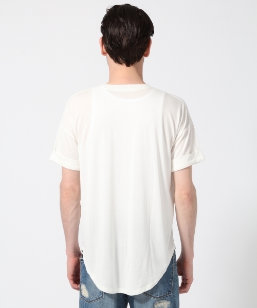 HARE（ハレ）の「モダールラウンドロングカットソー(HARE)（Tシャツ/カットソー・メンズ・ネイビー/オフホワイト/グレー・SMALL/LARGE/MEDIUM）」の10枚目の写真