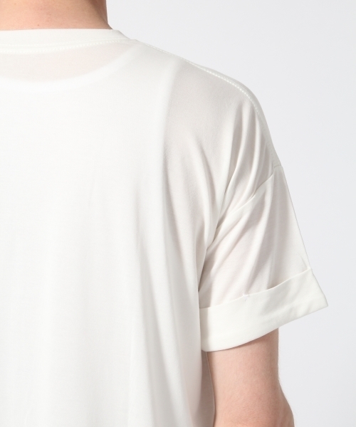 HARE（ハレ）の「モダールラウンドロングカットソー(HARE)（Tシャツ/カットソー・メンズ・ネイビー/オフホワイト/グレー・SMALL/LARGE/MEDIUM）」の6枚目の写真