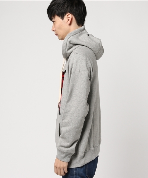 ALDIES（アールディーズ）の「Torii Parka 鳥居モチーフ プルオーバーパーカー（パーカー・メンズ・グレー/イエロー/ネイビー/オリーブ・MEDIUM/X-LARGE/SMALL/LARGE）」の5枚目の写真