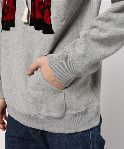 ALDIES（アールディーズ）の「Torii Parka 鳥居モチーフ プルオーバーパーカー（パーカー・メンズ・グレー/イエロー/ネイビー/オリーブ・MEDIUM/X-LARGE/SMALL/LARGE）」の8枚目の写真