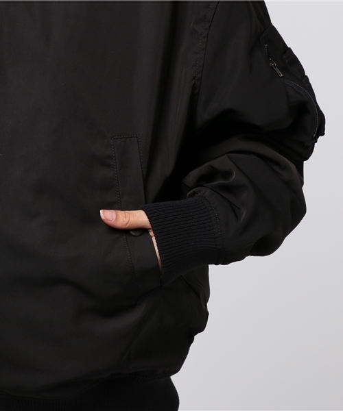 ANAP（アナップ）の「BIG MA-1（MA-1・レディース・カーキ/ブラック・FREE）」の14枚目の写真