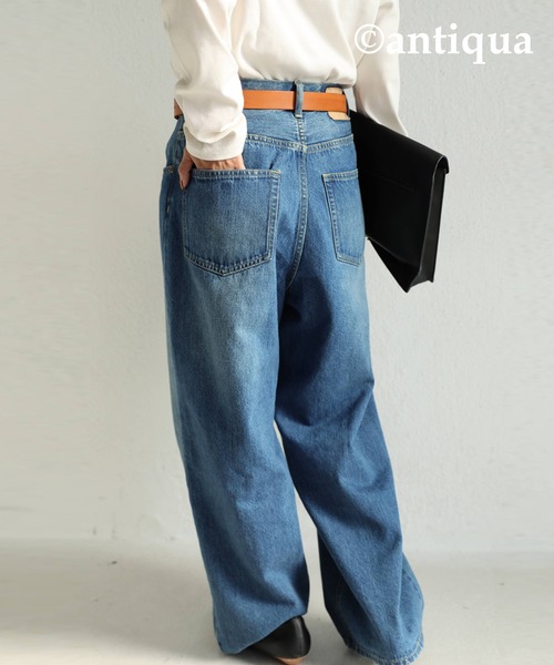 antiqua（アンティカ）の「丸バックルデザイン本革ベルト（ベルト・レディース・ブラウン/キャメル/ブラック・FREE）」の16枚目の写真