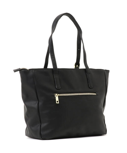 LBC（エルビーシー）の「ネオスムース合皮10ポケトートバッグ              （トートバッグ・レディース・オフホワイト/ブラック/ライトブラウン・ONE SIZE）」の4枚目の写真