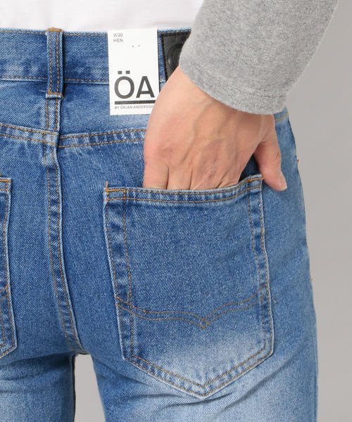 SHIPS JET BLUE（シップスジェットブルー）の「ORJAN ANDRSSON: インディゴデニムパンツ（デニムパンツ・メンズ・ライトブルー/ネイビー/ブラック・34/32/30/28）」の9枚目の写真