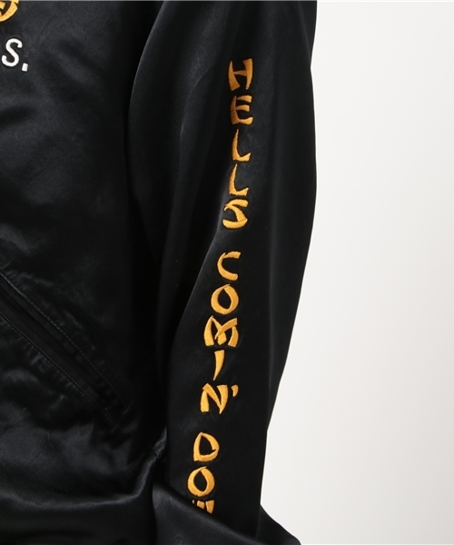 HYSTERIC GLAMOUR(ヒステリックグラマー)の「PARADISE刺繍 スカジャン(スカジャン・レディース・シルバー/ボルドー/ブラック・SMALL/MEDIUM)」の17枚目の写真