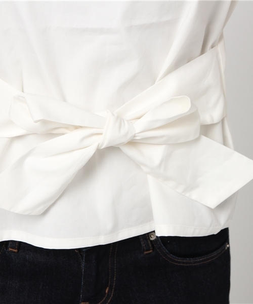 COLONY 2139(コロニートゥーワンスリーナイン)の「タイプライターウエストリボンブラウス(シャツ/ブラウス・レディース・イエロー/カーキ/レッド/オフホワイト/ネイビー・FREE)」の10枚目の写真