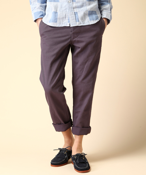 coen（コーエン）の「カリフォルニアカラーチノパンツ（チノパンツ・メンズ・Beige/Purple/Cobalt/PINK/ダークグレー/ダークグリーン/ロイヤルブルー/ナチュラル/ライラック・X-SMALL/SMALL/MEDIUM/LARGE/X-LARGE）」の7枚目の写真