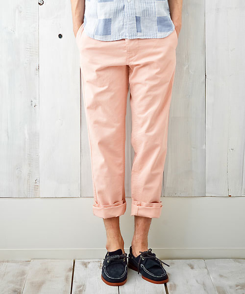 coen（コーエン）の「カリフォルニアカラーチノパンツ（チノパンツ・メンズ・Beige/Purple/Cobalt/PINK/ダークグレー/ダークグリーン/ロイヤルブルー/ナチュラル/ライラック・X-SMALL/SMALL/MEDIUM/LARGE/X-LARGE）」の9枚目の写真