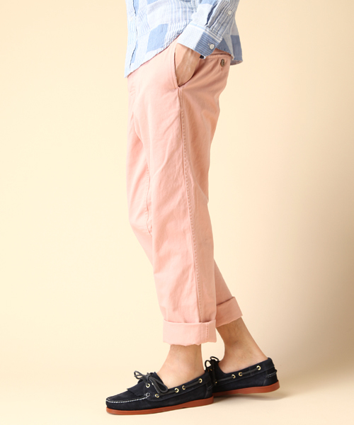 coen（コーエン）の「カリフォルニアカラーチノパンツ（チノパンツ・メンズ・Beige/Purple/Cobalt/PINK/ダークグレー/ダークグリーン/ロイヤルブルー/ナチュラル/ライラック・X-SMALL/SMALL/MEDIUM/LARGE/X-LARGE）」の11枚目の写真