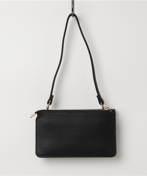 earth music&ecology（アースミュージックアンドエコロジー）の「ウォレットショルダーバッグ（ショルダーバッグ・レディース・ブラック/レッド/キャメル/グリーン・FREE）」の5枚目の写真