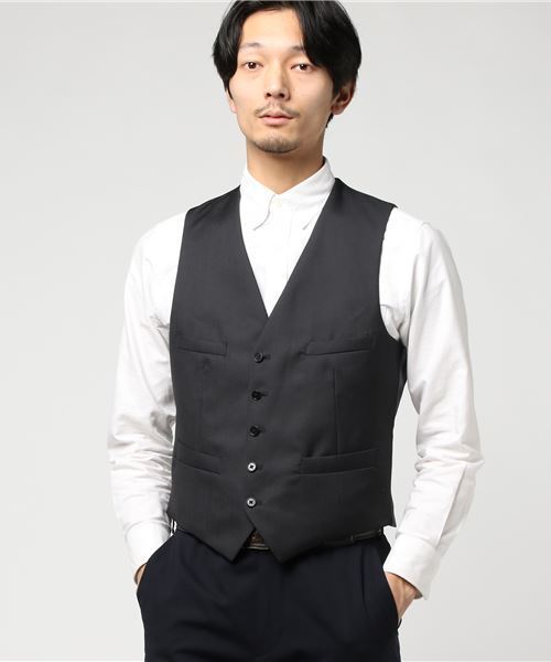 THE SUIT COMPANY(ザ・スーツカンパニー)の「<FORMAL>『CERIMONIA』リバーシブルジレ(ベスト・メンズ・チャコールグレー・L/LL/M/S)」の10枚目の写真