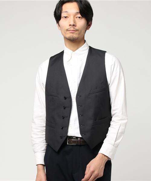 THE SUIT COMPANY(ザ・スーツカンパニー)の「<FORMAL>『CERIMONIA』リバーシブルジレ(ベスト・メンズ・チャコールグレー・L/LL/M/S)」の7枚目の写真