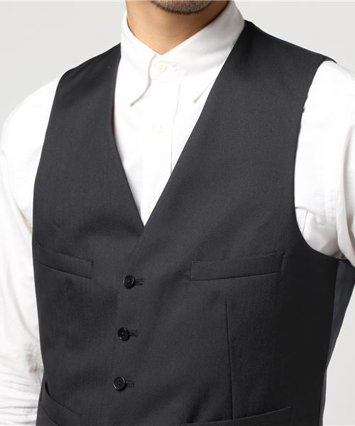 THE SUIT COMPANY(ザ・スーツカンパニー)の「<FORMAL>『CERIMONIA』リバーシブルジレ(ベスト・メンズ・チャコールグレー・L/LL/M/S)」の8枚目の写真